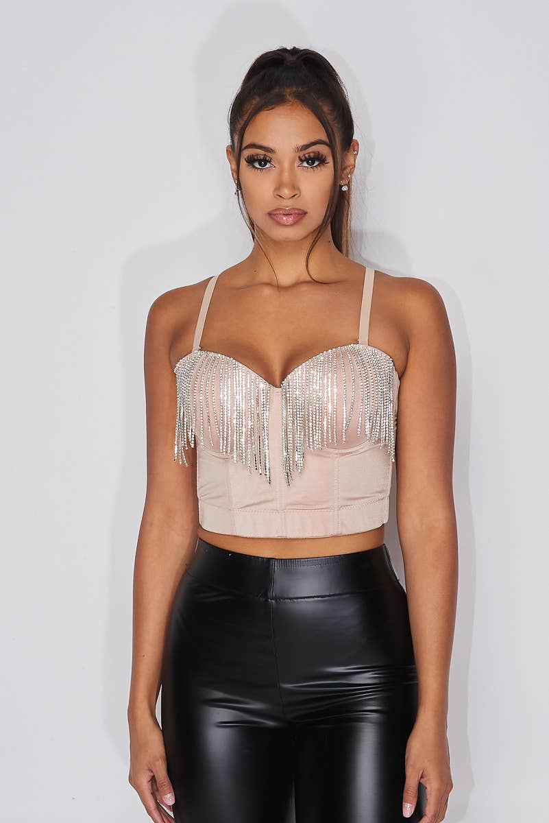 Tina Embellished Crop